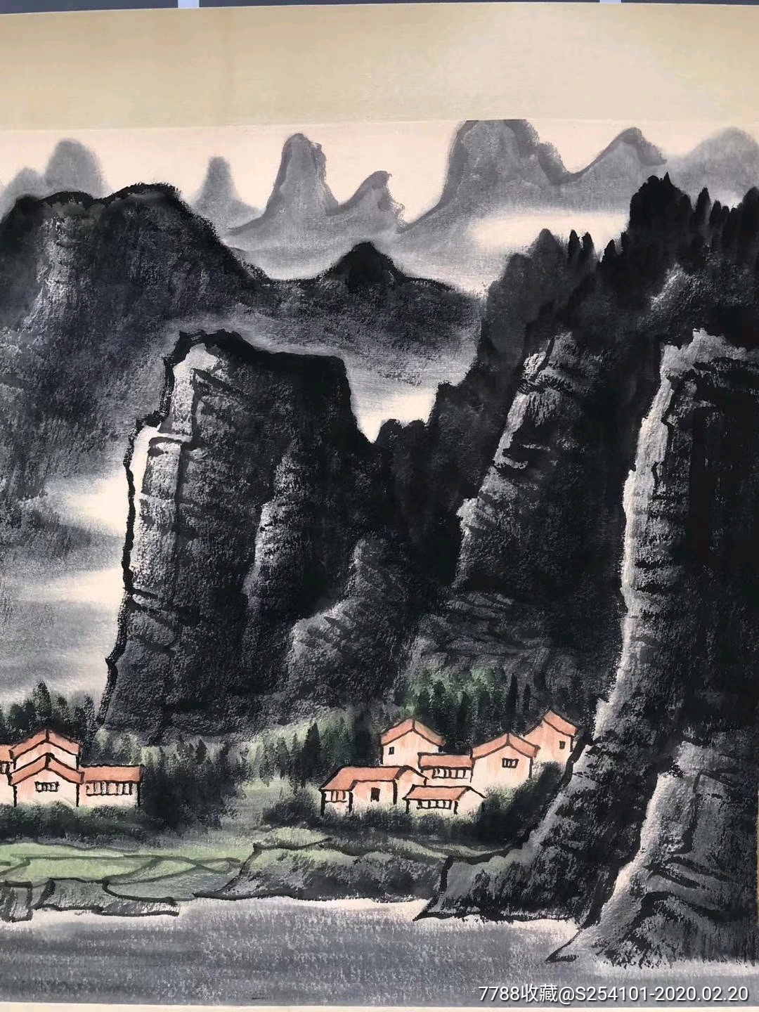 65032;李可染手绘画一幅