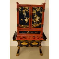 超美日本多宝柜一个，年份约日本明治时代采用硬木制作(se71194348)_7788收藏__收藏热线