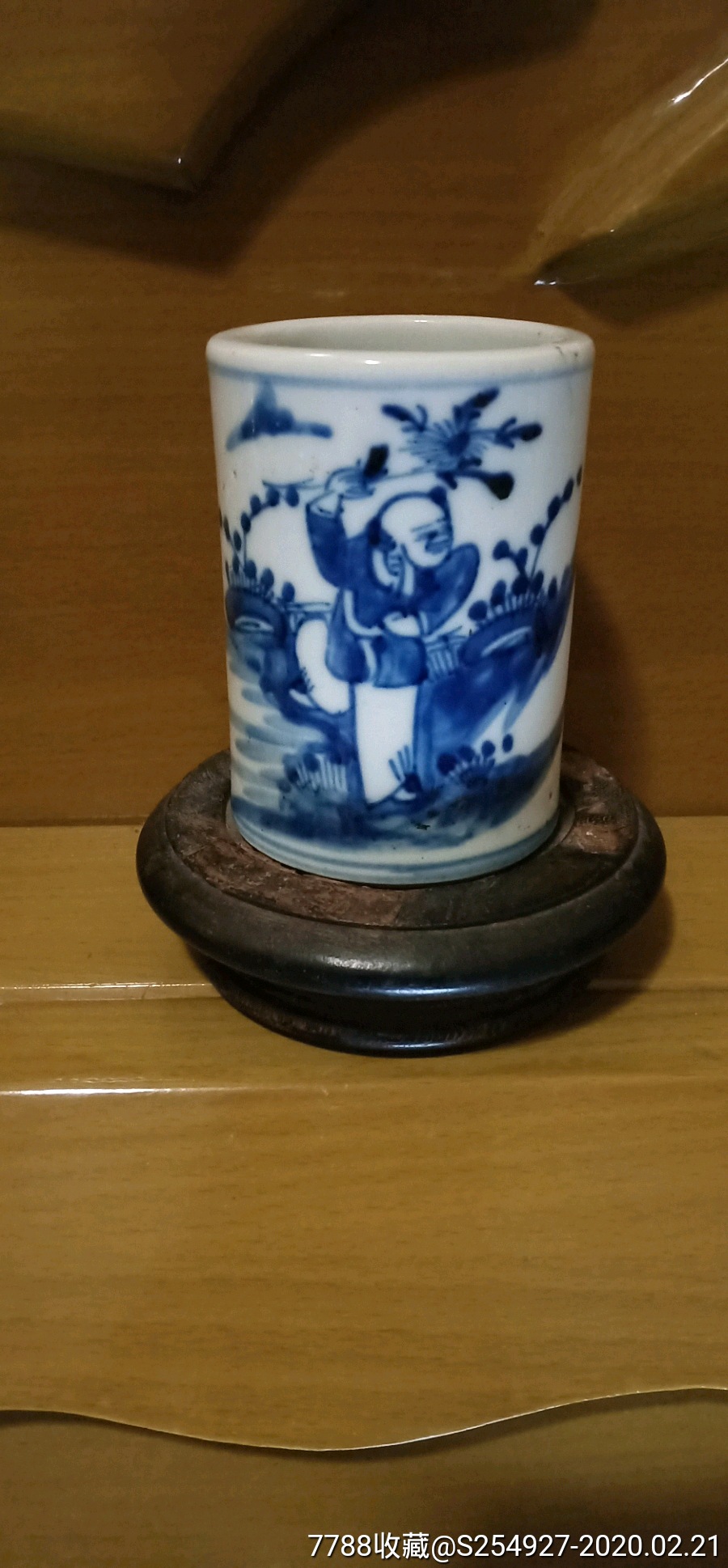 青花笔筒_价格2800元【认真学习,天天向上】_第1张_7788收藏__收藏