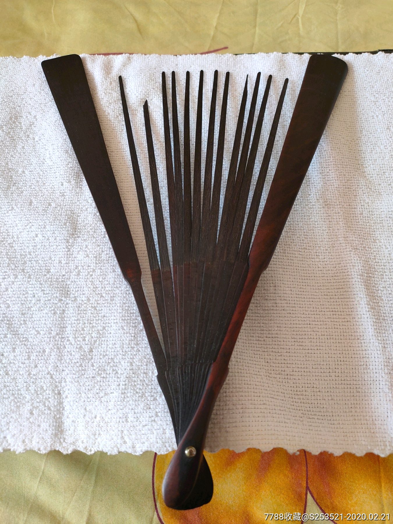 红木扇骨