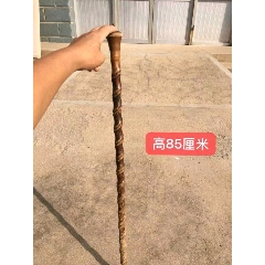 清代精品藤枝型拐杖，保存完好，品相如图，高雅艺术(se71212760)_7788收藏__收藏热线