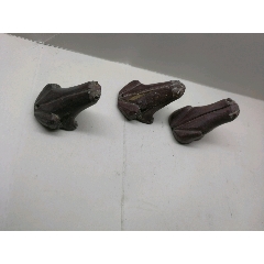 七八十年代青田石雕青蛙三个(se71236203)_7788收藏__收藏热线