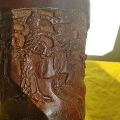 人物竹雕笔筒(se71236961)_7788收藏__收藏热线