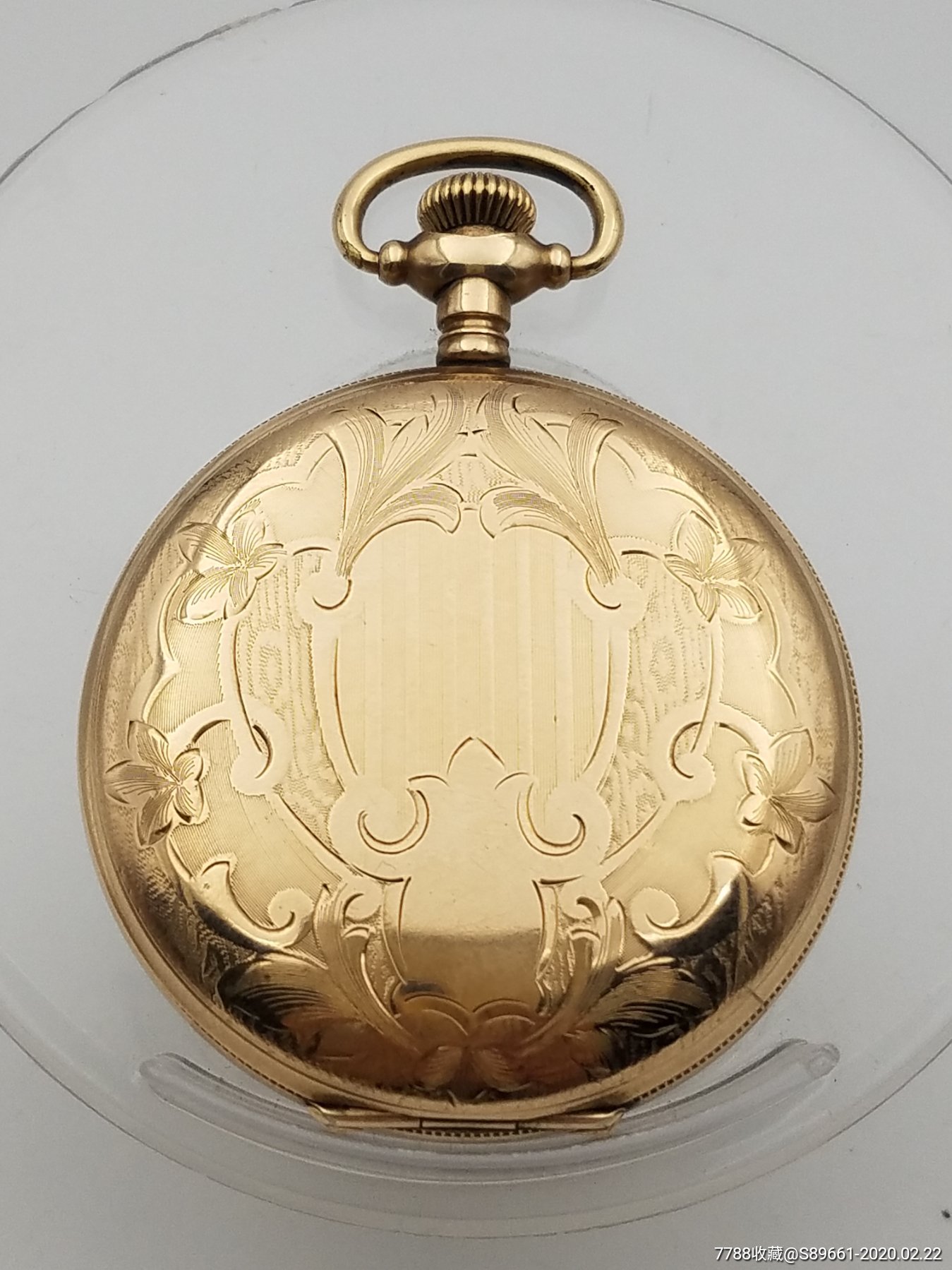 埃尔金猎壳包金古董怀表