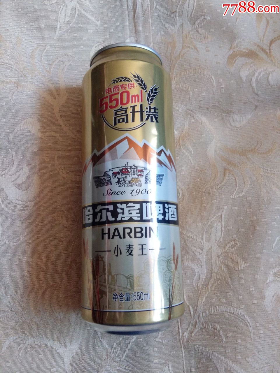 哈尔滨小麦王啤酒铝罐---10度--550ml--福建产