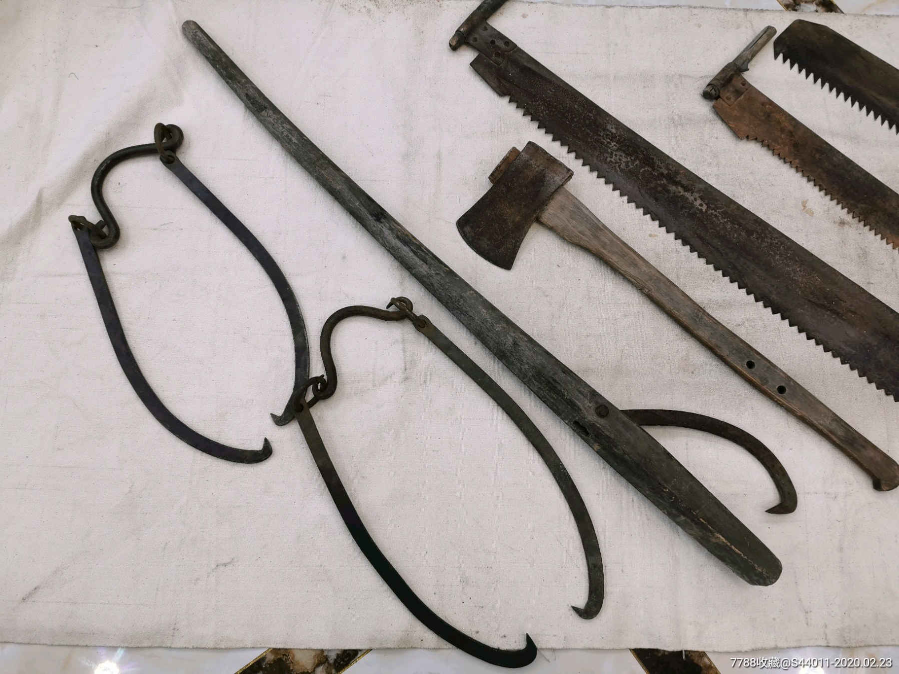 怀旧_东北伐木工具,采伐工具老民俗老物件