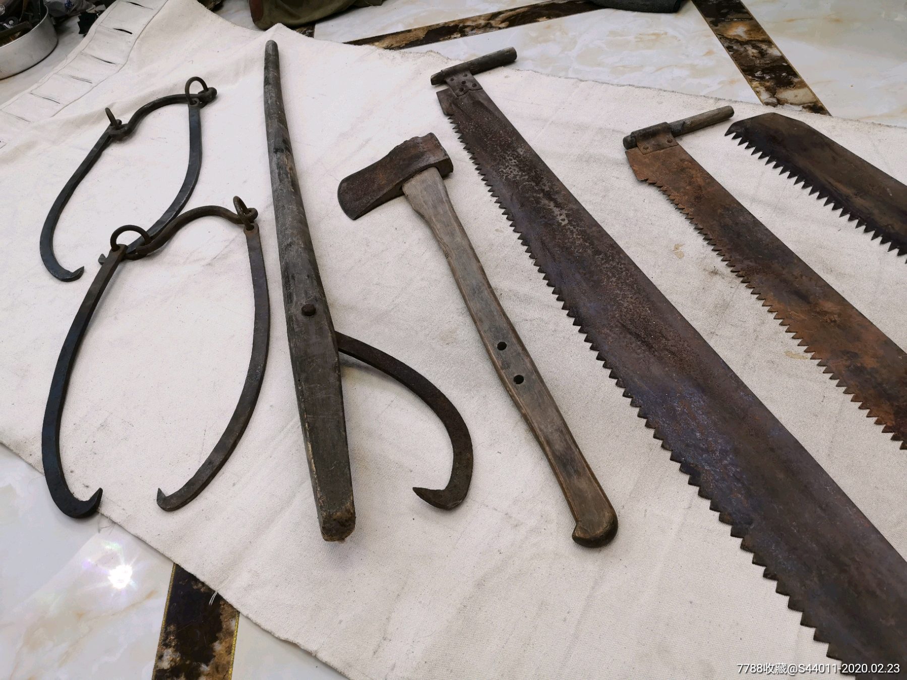 怀旧_东北伐木工具,采伐工具老民俗老物件