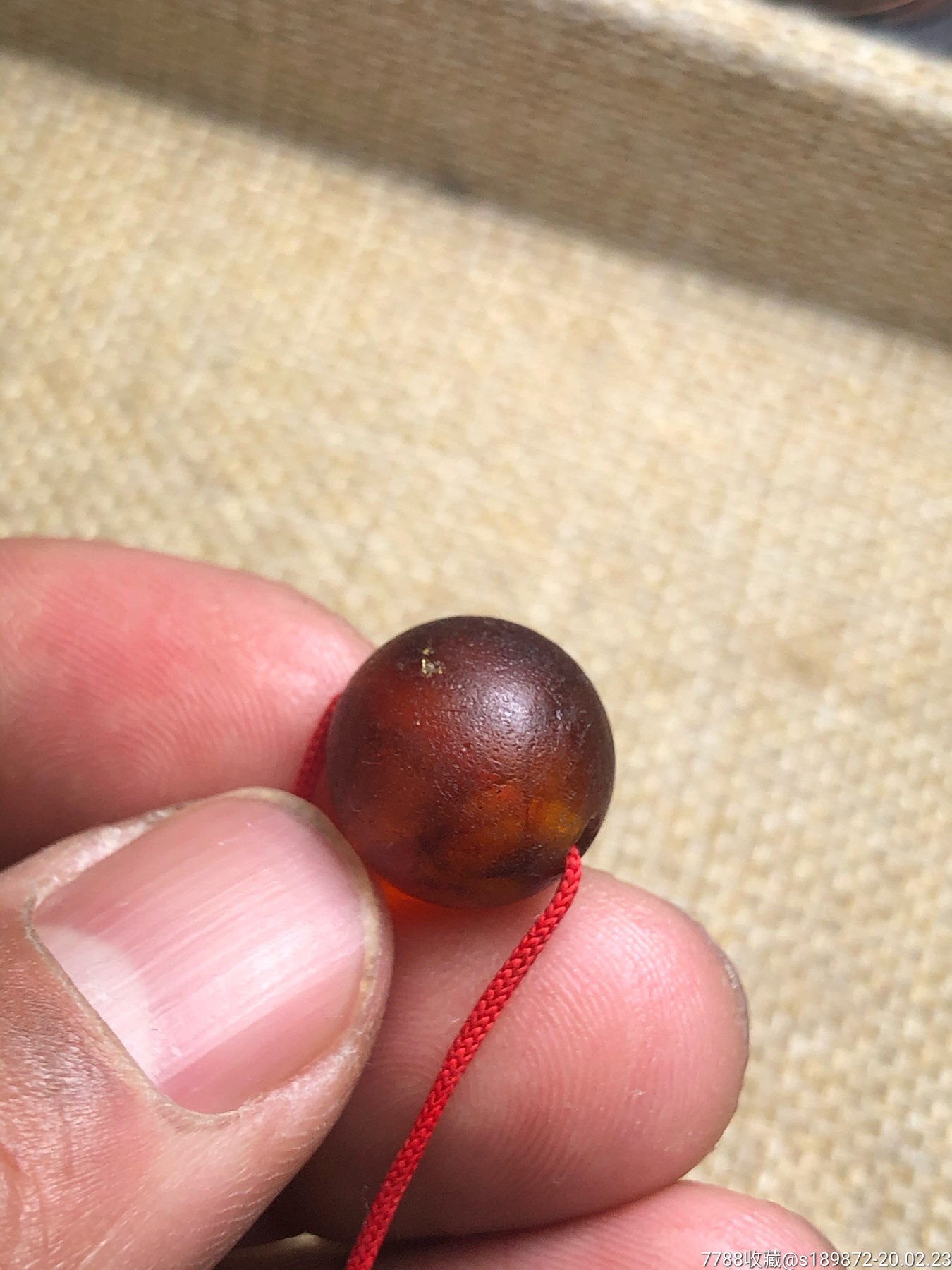 老琥珀珠子