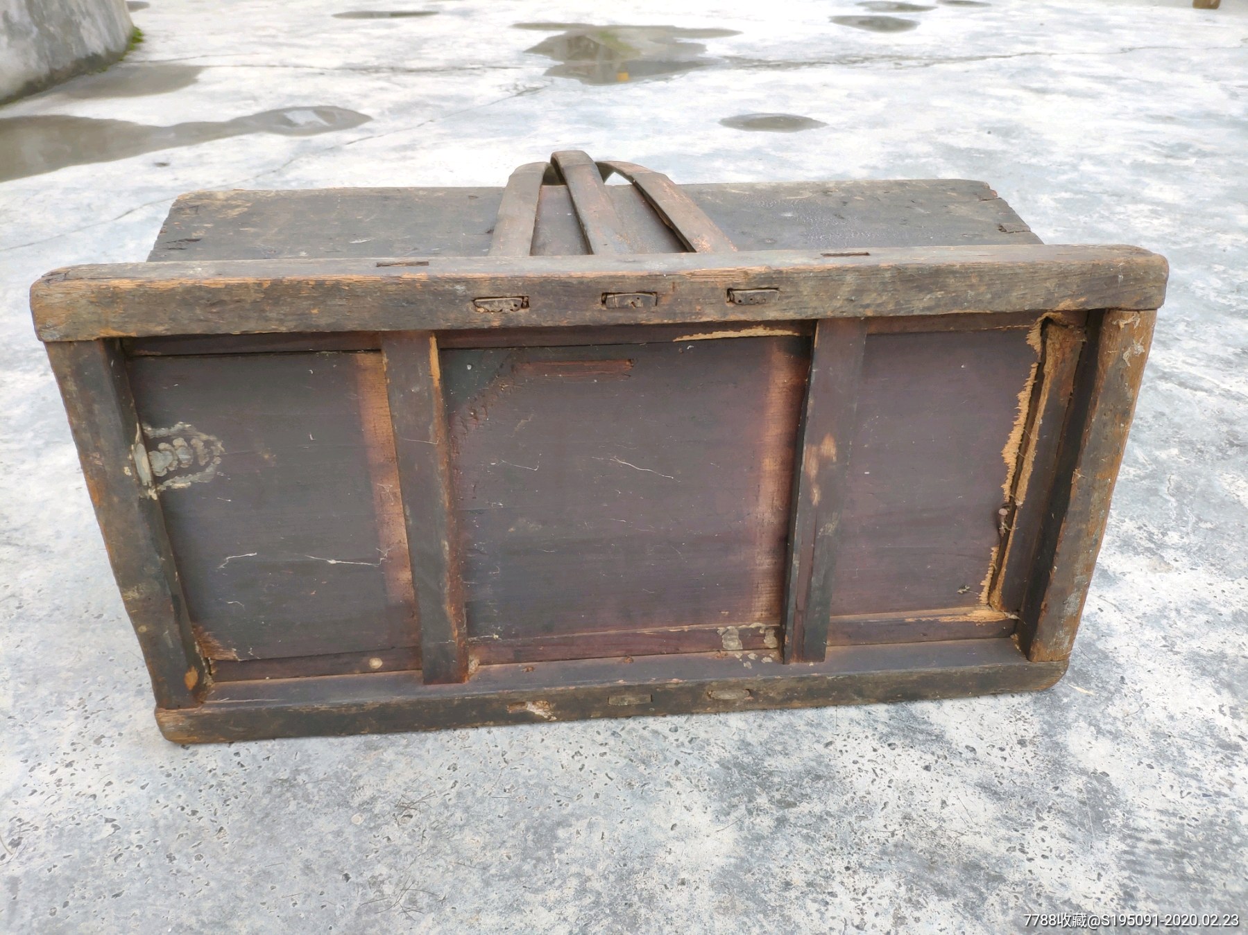 少见民国木匠手提工具箱