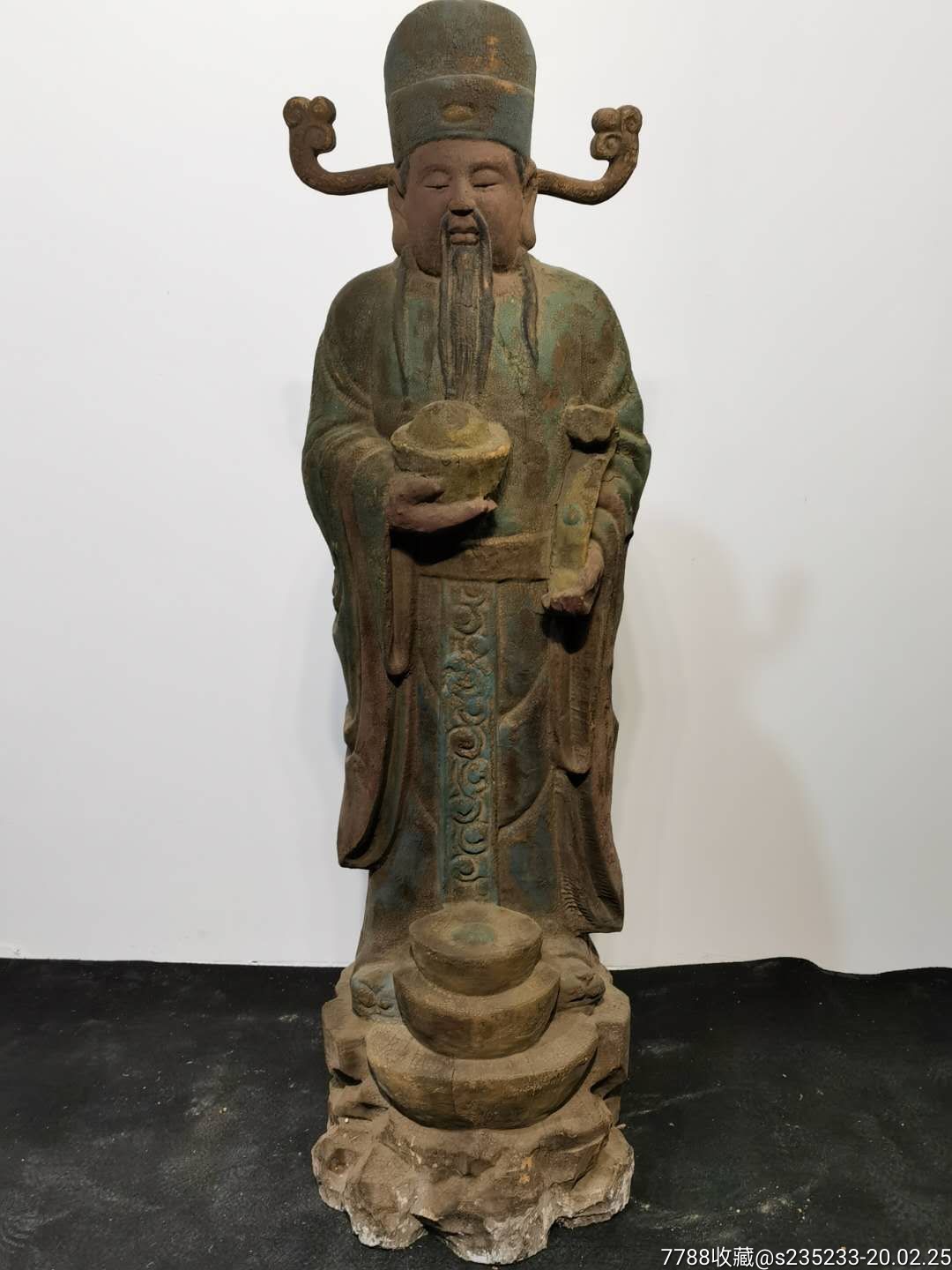 清代楠木财神