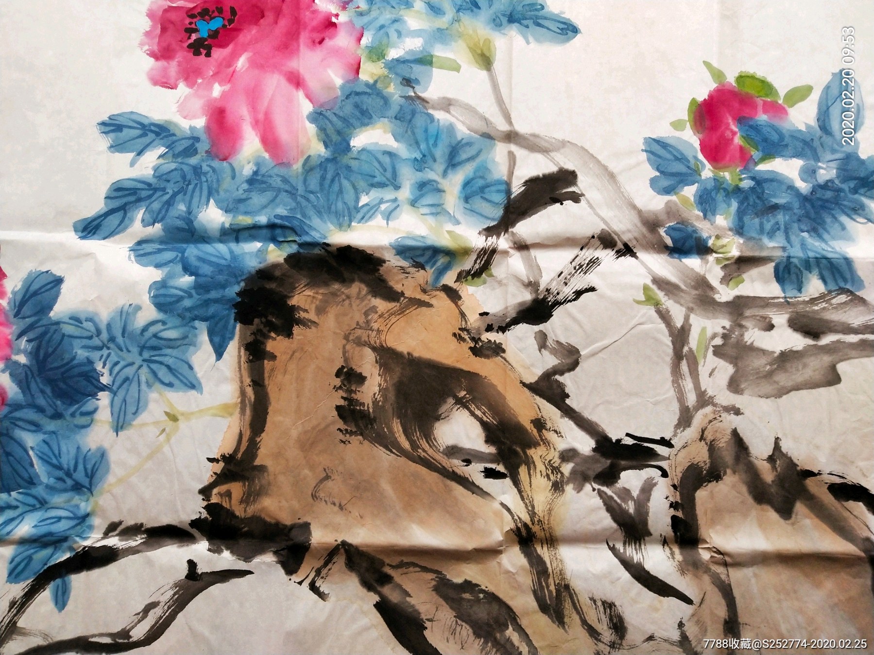 刘发起作品-花鸟国画原作-7788收藏