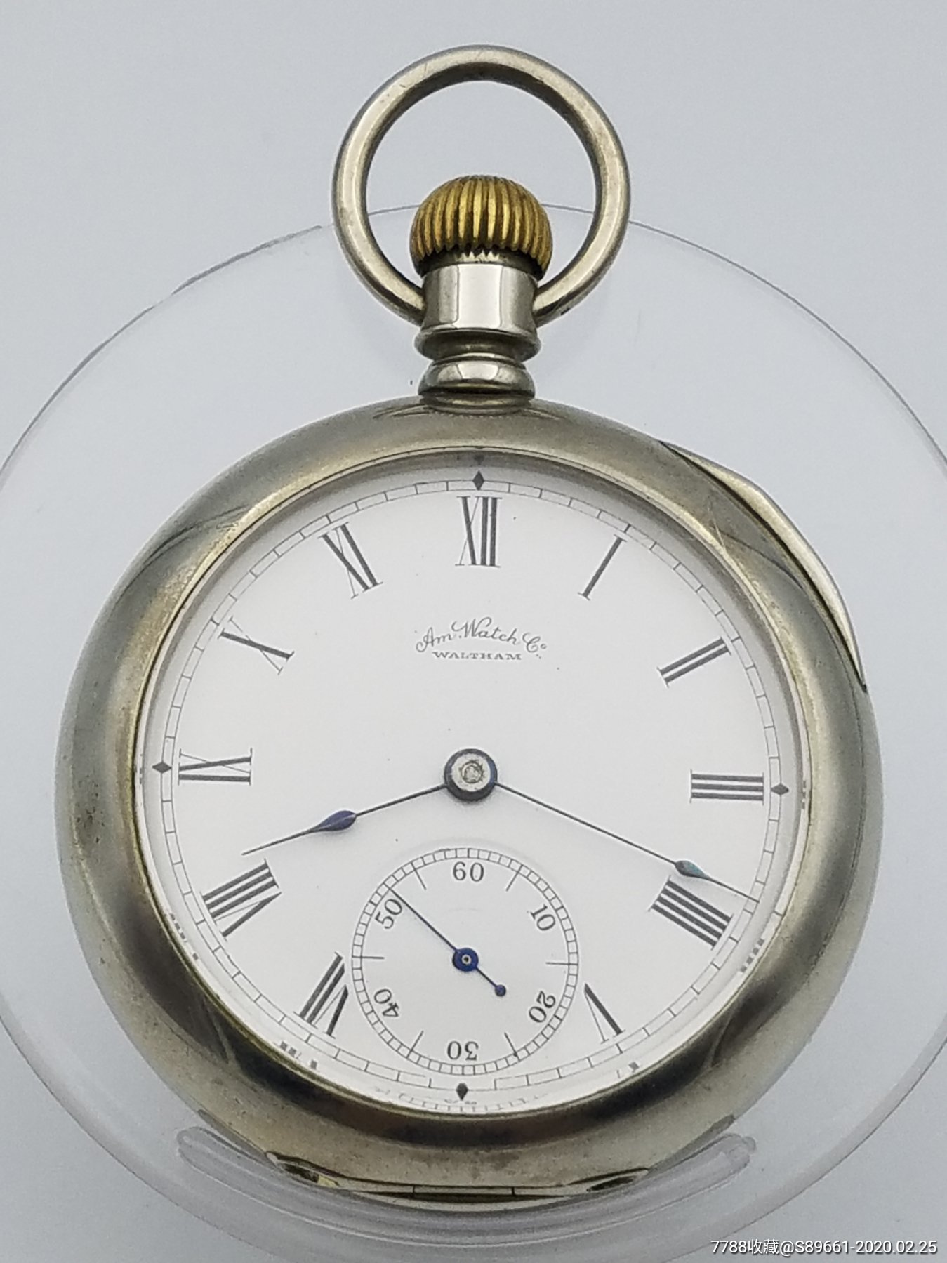 华生朝天摆开面古董大怀表