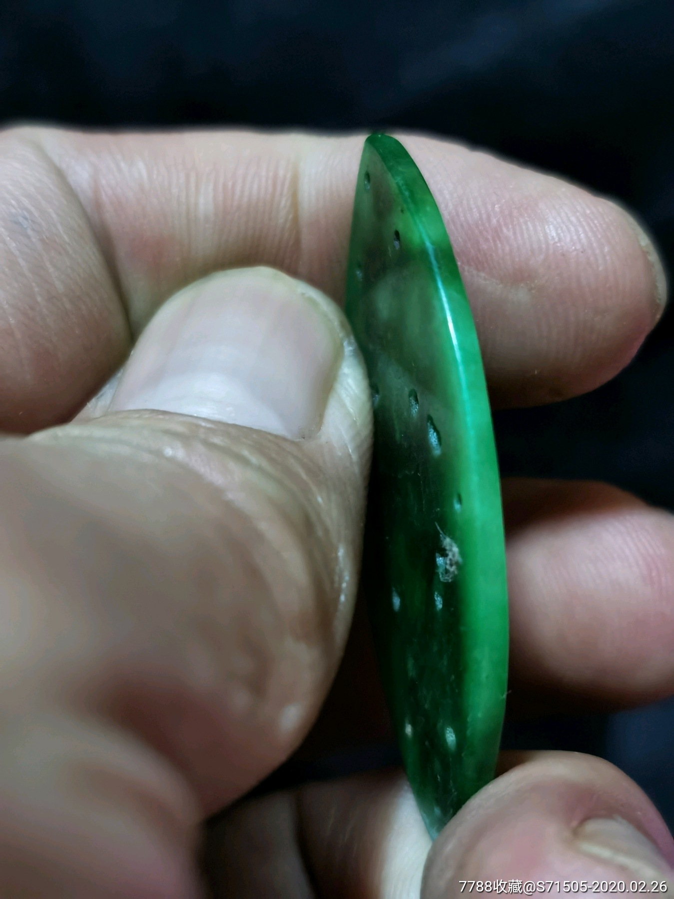 清代老干青翡翠叶子