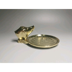 回流鎏金亥猪器皿，品如图，全品亥猪雕刻的栩栩如生，鎏金极美(se71306782)_7788收藏__收藏热线