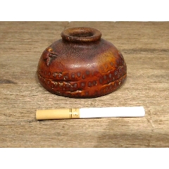 文房雅器～竹雕笔洗选自山阴陈竹根雕巧雕，天然节瘤纹理。器型俏皮不失雅趣，把玩佳(se71308463)_7788收藏__收藏热线