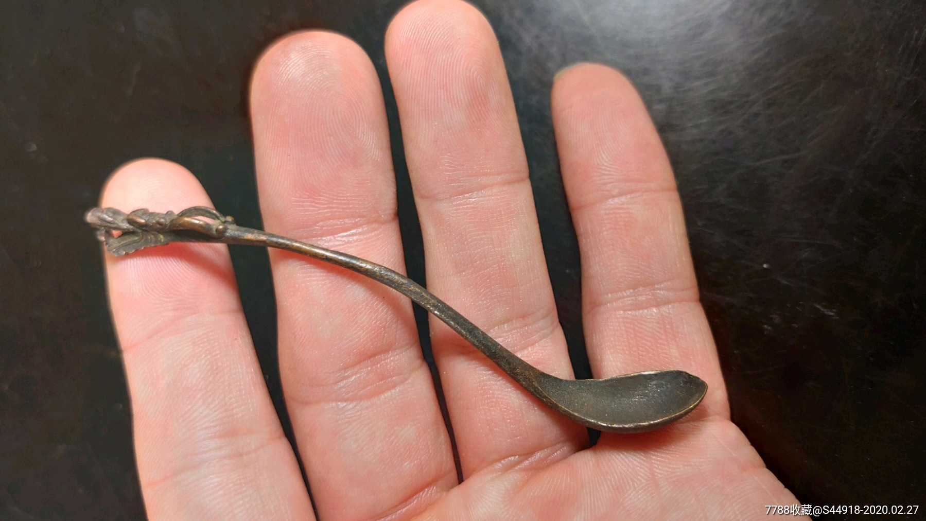 清代龙头小铜水勺(一口价)