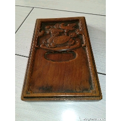 降价售天然实木老红木雕缅甸花梨木复古文房用具木砚摆件实木雕神兽龙龟鹤延年复古摆件(se71317044)_7788收藏__收藏热线