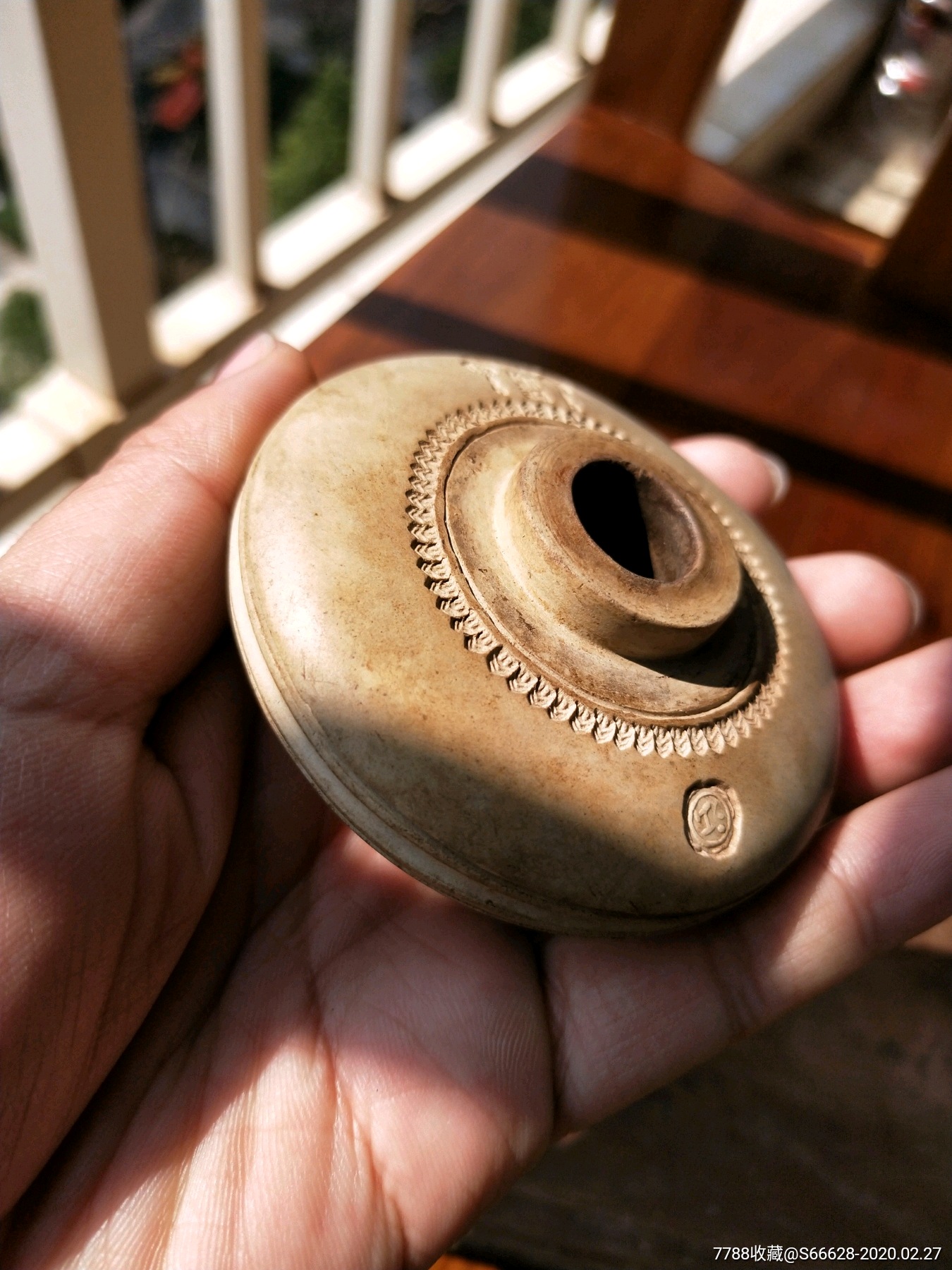 清代建水陶大烟斗子,白陶工艺好细磨非常漂亮白陶,如图包老保真