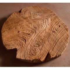 榆木独板。直径70,厚5。自然风化，纹理清晰，已清洗干净。打磨光滑。(se71334006)_7788收藏__收藏热线