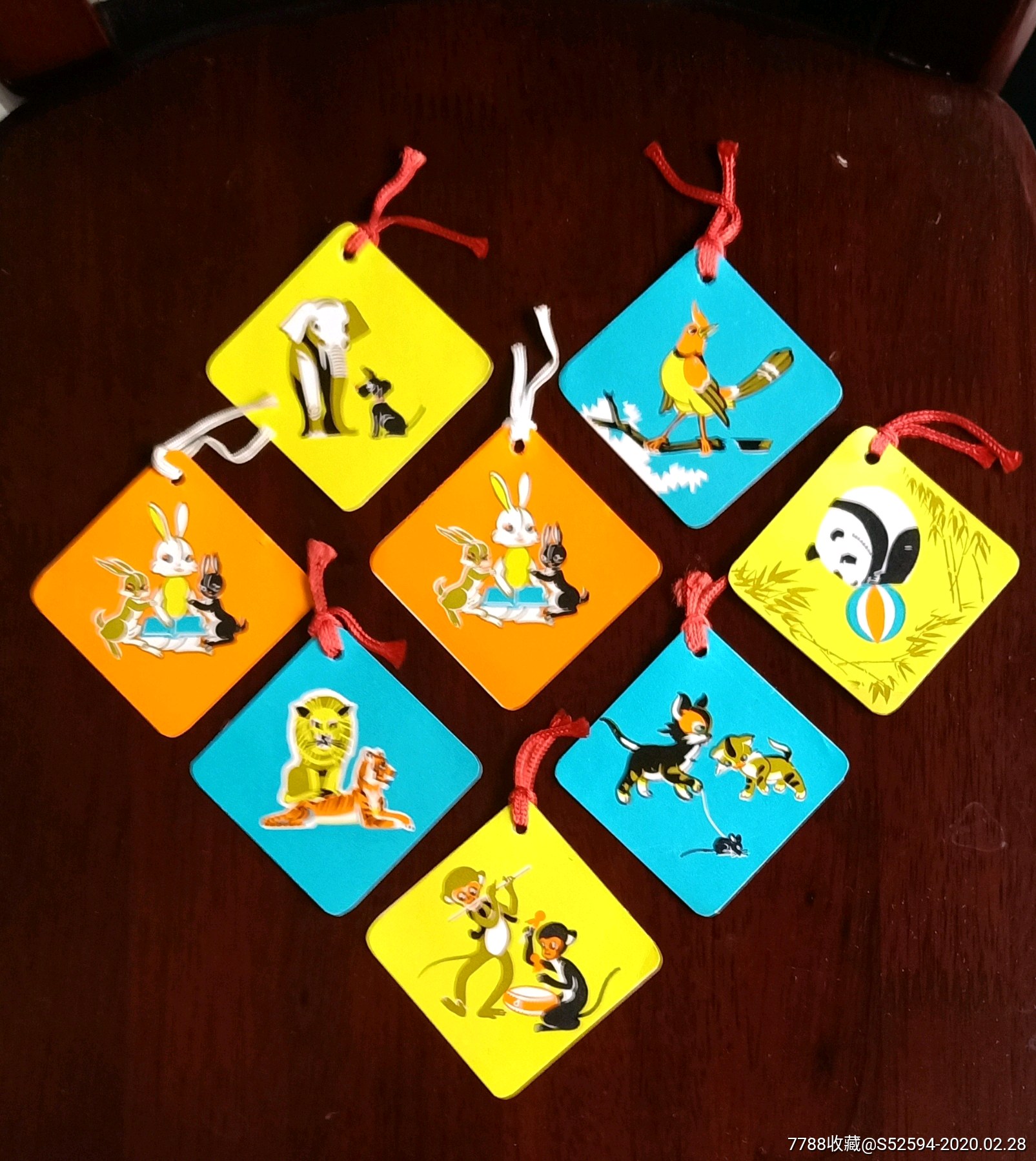 动物书签/8枚一套