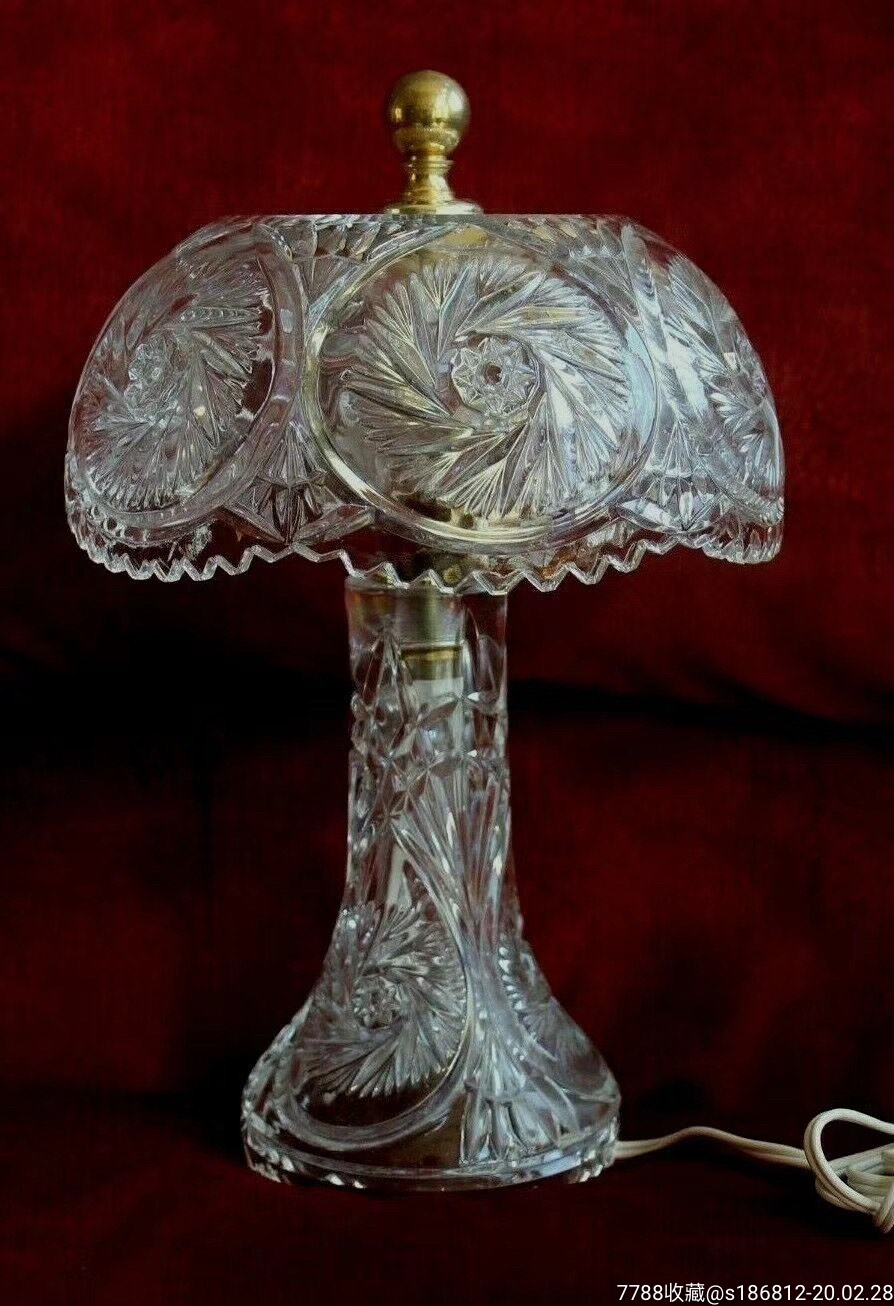 水晶台灯一个晶莹剔透高30厘米全品喜欢的来询