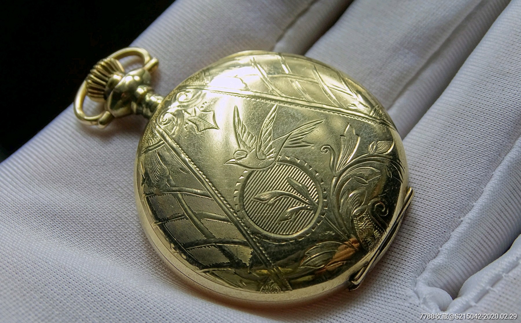 waltham华尔顿包金古董小怀表1911老怀表古董怀表包金怀表