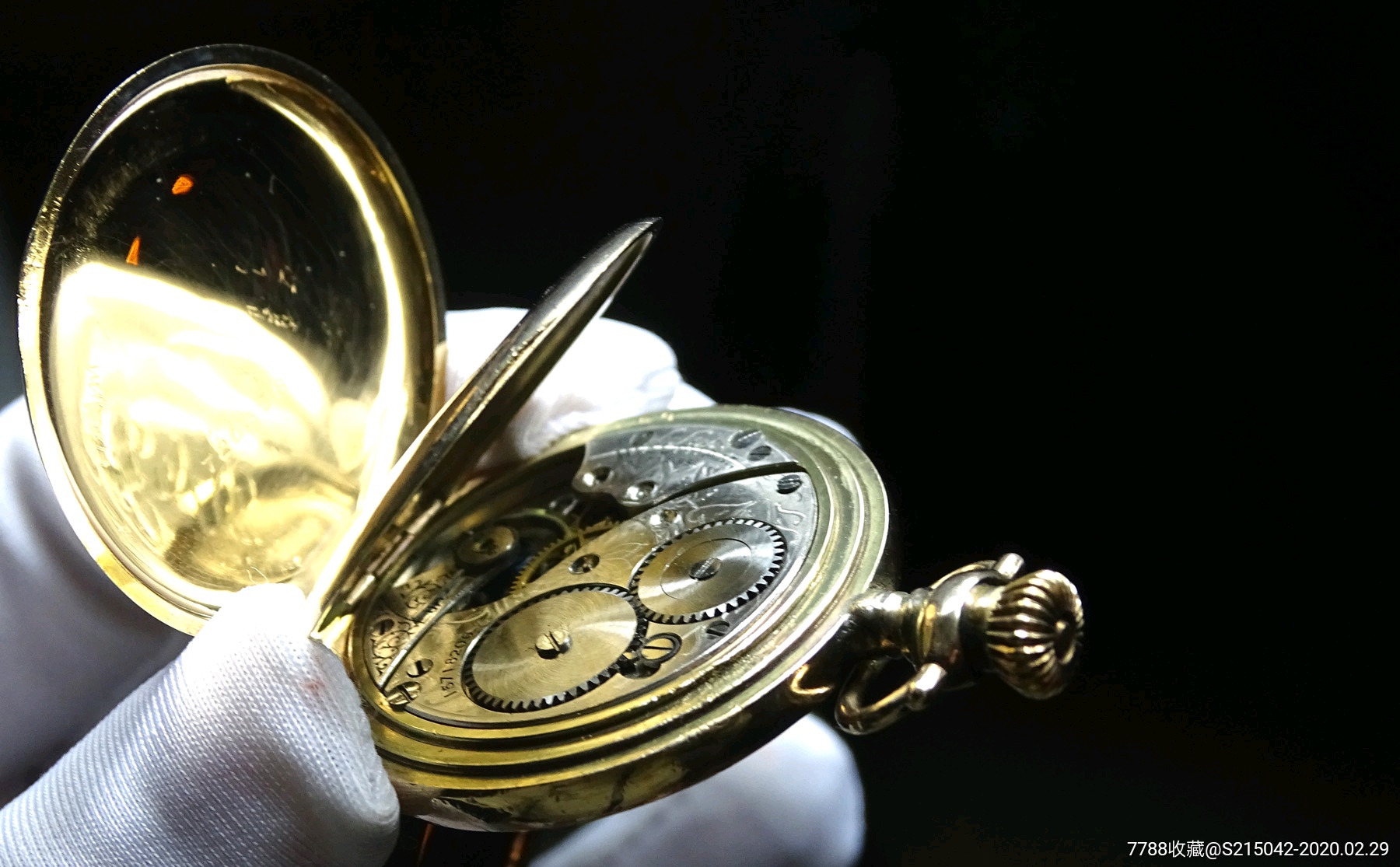 waltham华尔顿包金古董小怀表1911老怀表古董怀表包金怀表