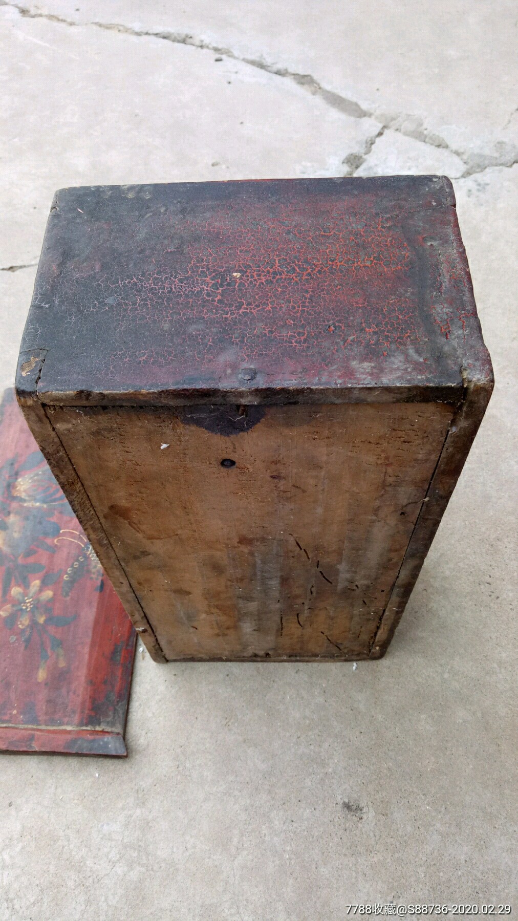 清代抽拉盖钱匣