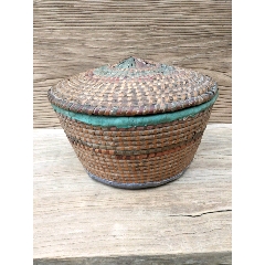 老手工艺三彩藤编，品相一流，怀旧收藏珍品(se71363463)_7788收藏__收藏热线