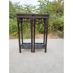 老榆木花架一对，品项一流，全品无修补，正常使用。1380元不议价不包邮(se71390606)_7788收藏__收藏热线