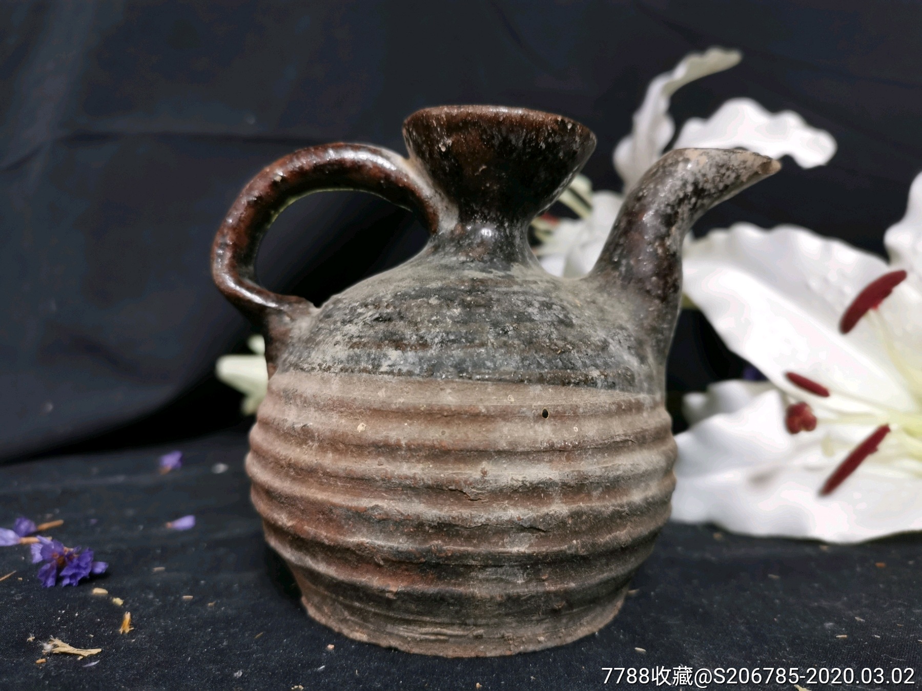 七八十年代,老窑陶壶,全品,酒壶