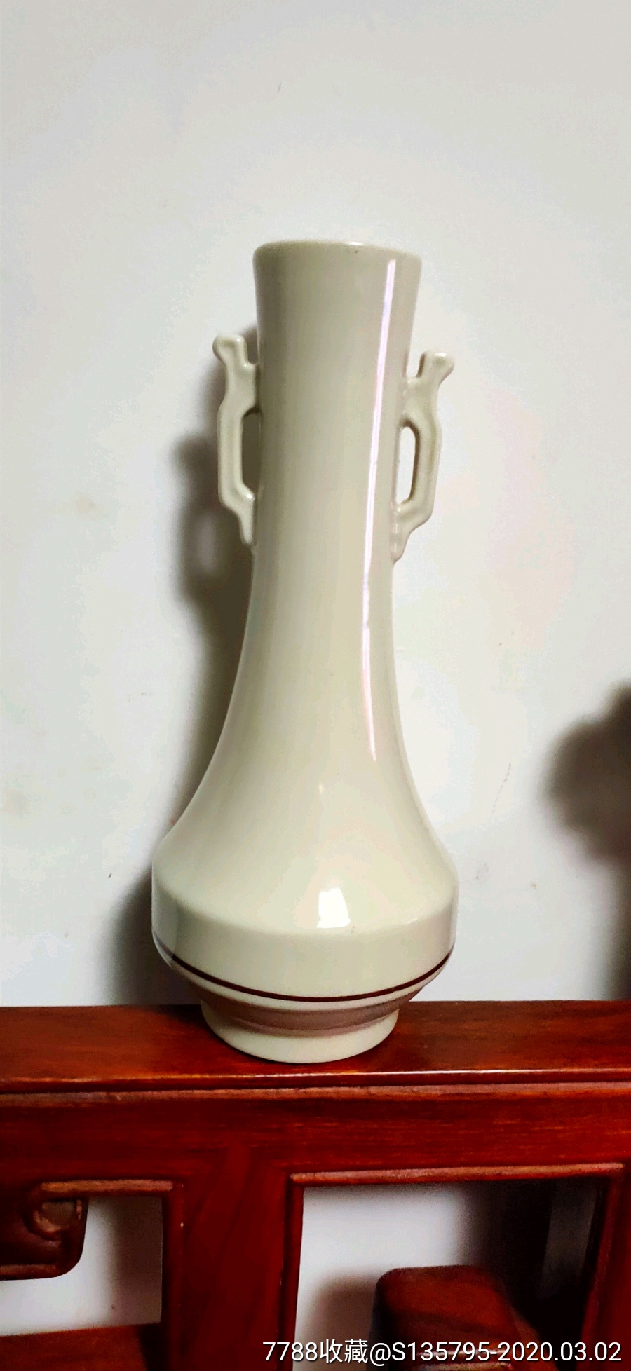 60年代老博陶博山陶瓷厂宝石花插花瓶包老保真实物实拍所见即所得
