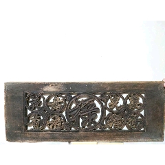 楠木花板，清早期。万物光辉，鸟语花香。古代匠人的精雕细琢，堪称一绝。(se71411648)_7788收藏__收藏热线