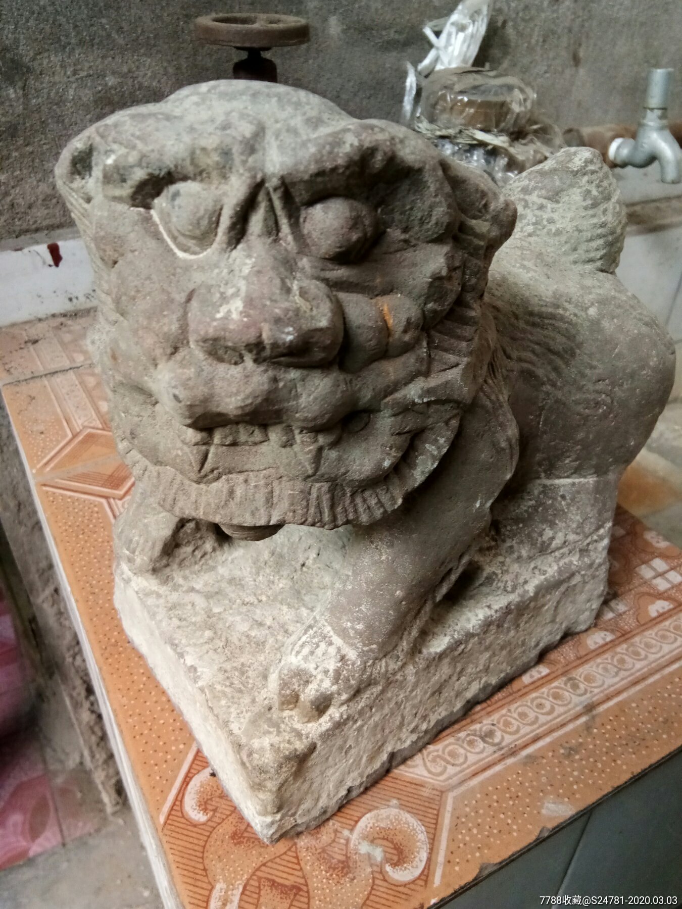 明代案獅,石獅子