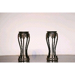 三弯腿花几一对，(se71428242)_7788收藏__收藏热线