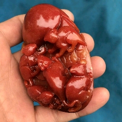 黄龙玉五鼠运财把件(se71428427)_7788收藏__收藏热线