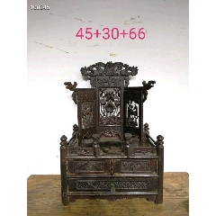 清朝，楠木佛龛，保存完好，造型漂亮！老包浆浓厚！(se71429938)_7788收藏__收藏热线