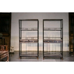 文房明式书架，材质，榆木，尺寸，高186，宽90，厚35，整体素简文雅，匠心之做(se71431468)_7788收藏__收藏热线