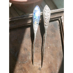 清代银发钗两个，如图包老保真(se71437265)_7788收藏__收藏热线