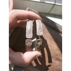 清代银手镯一对，如图包老保真(se71437557)_7788收藏__收藏热线