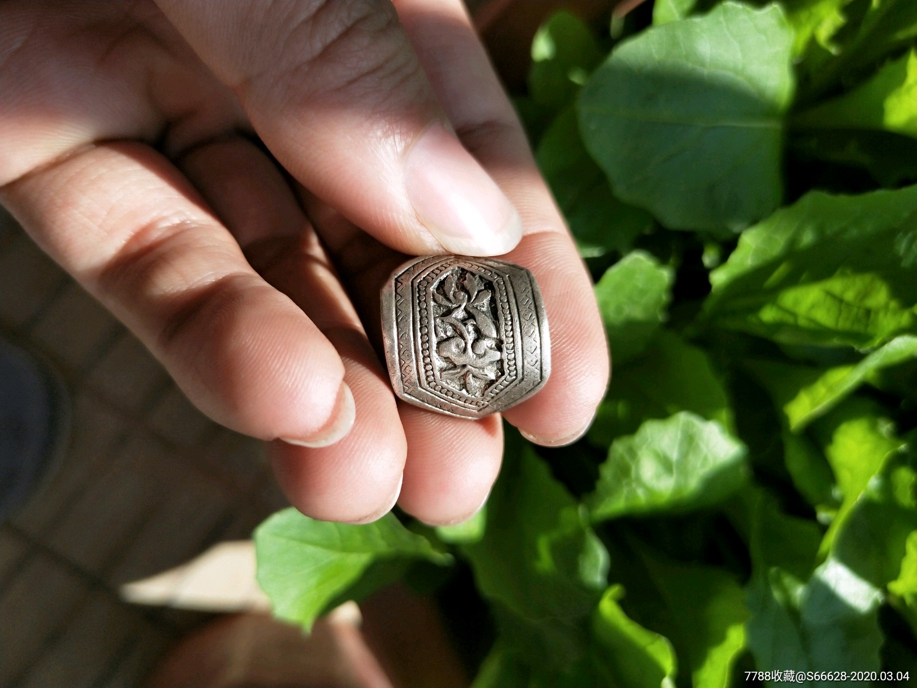 清代银戒指,如图包老保真
