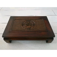 实木老红木缅甸花梨木雕古玩杂项收藏木质复古小茶桌炕几茶几长方桌招财进宝(se71438665)_7788收藏__收藏热线