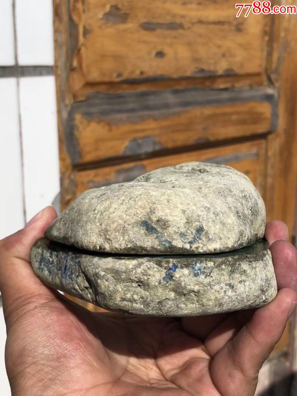 后江场口绿水沫翡翠共生12kg苹果绿