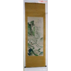 竹帘山水画（手绘）(se71453769)_7788收藏__收藏热线