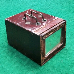 手工生漆柏木化妆箱官木箱清代晚期木器手提箱(se71459819)_7788收藏__收藏热线