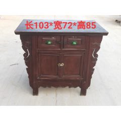 清晚期二抽二开蝴蝶柜，皮壳老辣，源头老货，保存完整，包浆一流，包老。(se71461403)_7788收藏__收藏热线