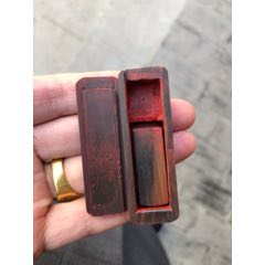 原盒牛角印章（印文雕刻精美）印章一半黄色一半黑色(se71462749)_7788收藏__收藏热线