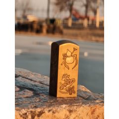 黄铜老印章，暗八仙，全品包老。(se71463680)_7788收藏__收藏热线