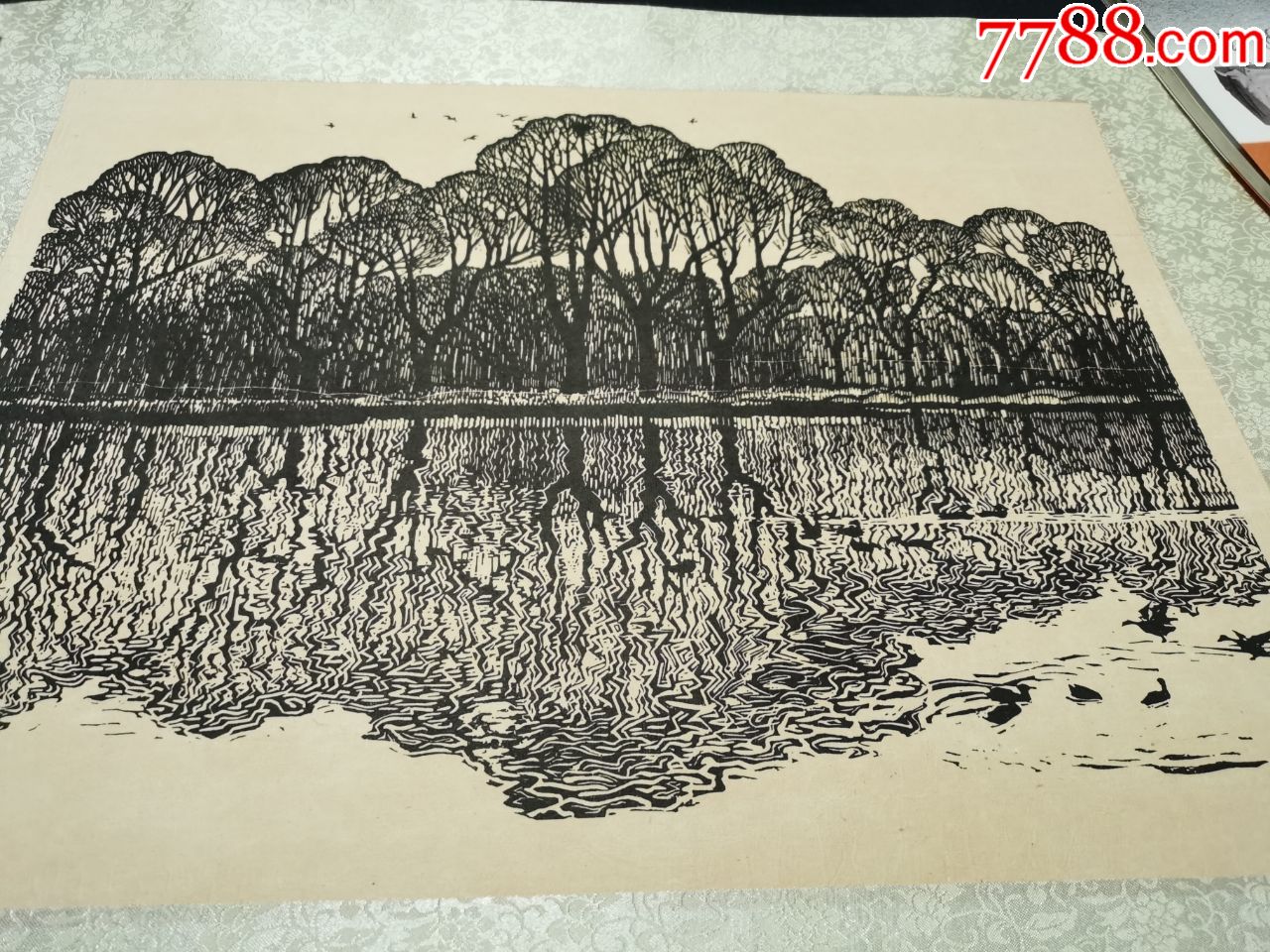 古元版画初春,此作品见人民美术出版社1993年古元画集第68页-价格:18000元-se71466425-版画原作-零售-7788收藏__收藏热线