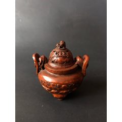 竹雕三角香薰炉。(se71469380)_7788收藏__收藏热线